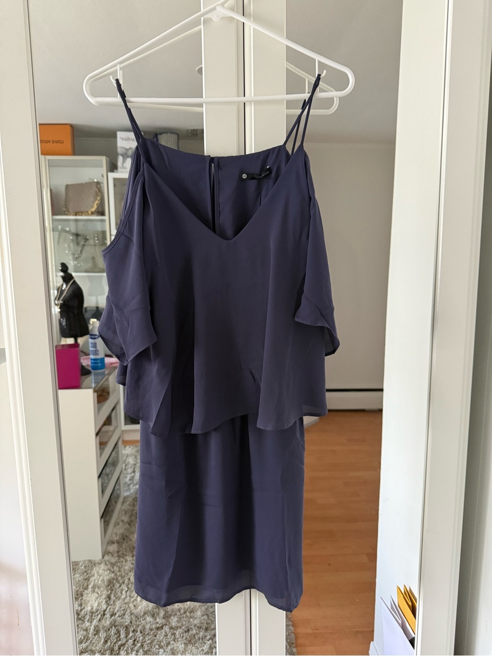NWT Krisa Women's Flowing Cold-Shoulder Dress - XS
